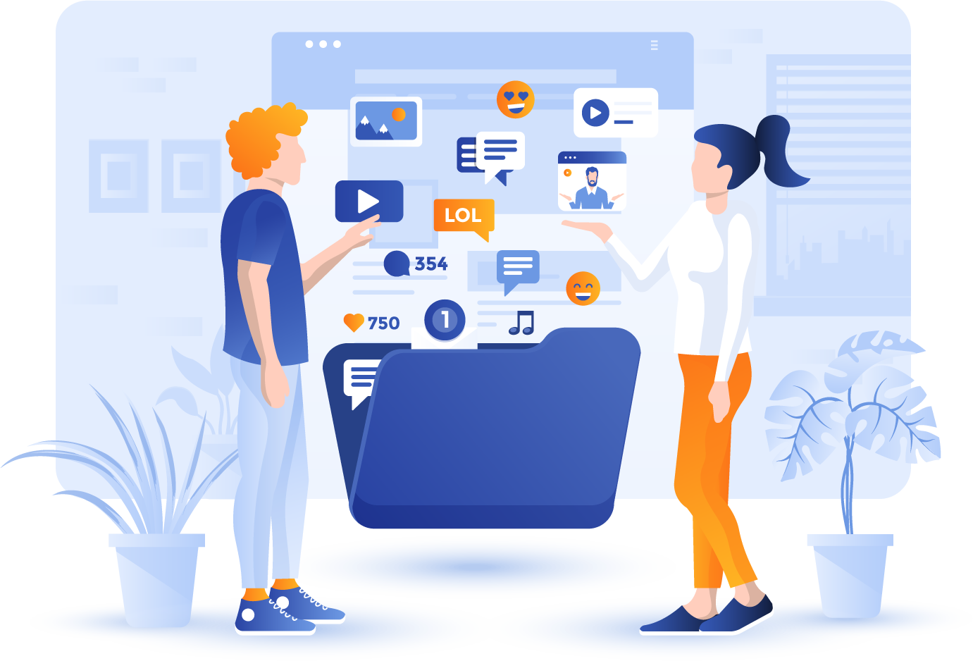 Testimonials Illustration